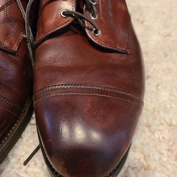 Allen Edmonds Brown Cap-Toe Oxford Lace-Up Dress Shoes Size 9 1/2 D - Picture 7 of 12
